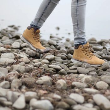 walking on the stone