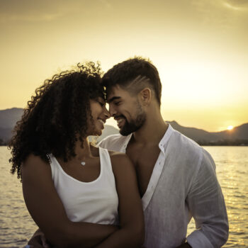 couples at the beach