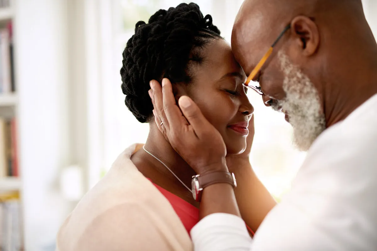 Couple feeling emotionally close